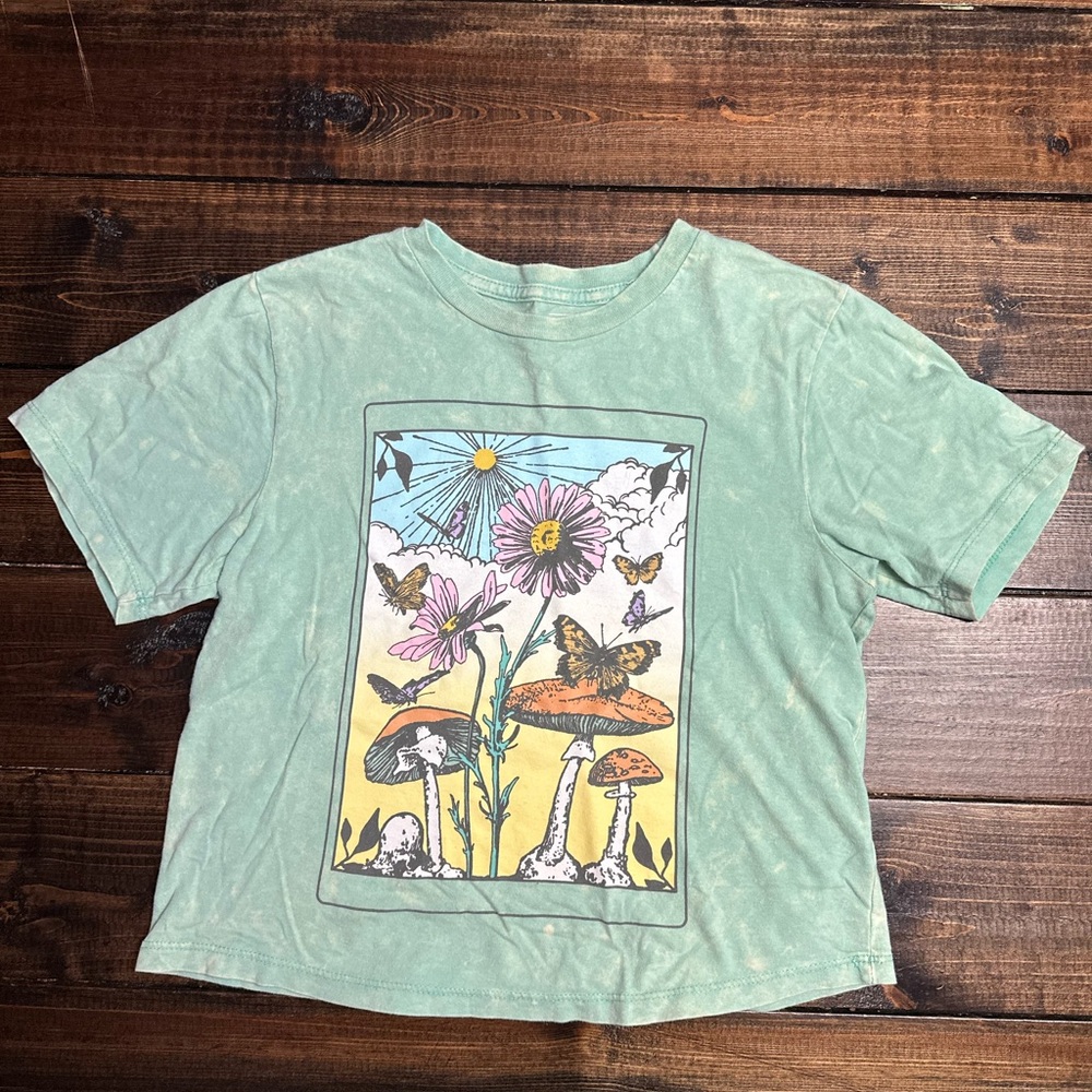 Green Graphic Kids T-Shirt